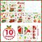 Christmas Window Clings - 10 Sheets Gnome Christmas Window Stickers Christmas Window Decorations for Kids Christmas Gnome Window Clings
